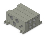 SMC VV5Q45-0203TC Mfld, Non Plug-In, Vq4000