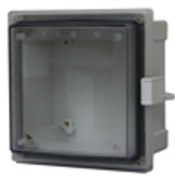 Fibox AR664CHLT Hinged Clear Cover with Plastic Quick Release Latch