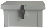 Fibox ARK864CHFSSLF Hinged Flat Cover SSL Latch with  knockouts