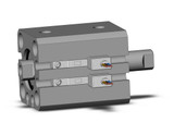 SMC CDQSWB16-10D-M9NAVL Cyl, Compact, Dbl Rod
