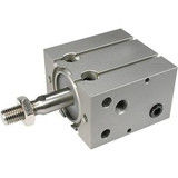 SMC CDU10-10S-A93 CU Series Free Mount Cylinder Single Acting, Single Rod, Spring Return Extend