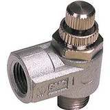 SMC AS1201-M5-F06 flow cntl metal body w/fitting, AS FLOW CONTROL***