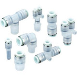 SMC KPL04-01-X53 Fitting, Male Elbow, With Seal Tape Pack of 10