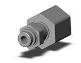 SMC KQB2E04-02 Fitting, Nickel Plated Brass