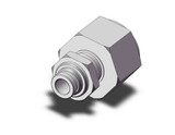 SMC KQB2E06-G03 Fitting, Nickel Plated Brass