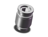 SMC KQB2S12-G02 Fitting, Nickel Plated Brass