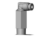 SMC KQB2W03-N01S Fitting, Nickel Plated Brass