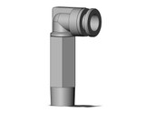 SMC KQB2W11-N02S Fitting, Nickel Plated Brass
