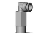 SMC KQB2W13-N04S Fitting, Nickel Plated Brass