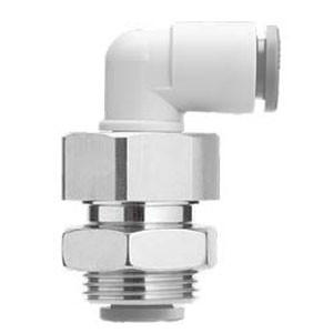 SMC KQ2LE07-00A KQ2LE Series Inch Size One-touch Fittings Bulkhead Male Elbow