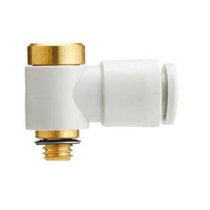 SMC KQ2VF04-M5N KQ2VF Series Metric Size One-touch Fittings Universal Female Elbow
