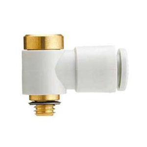 SMC KQ2VS06-M5N KQ2VS Series Metric Size One-touch Fittings Hexagon Socket Head Universal Male Elbow