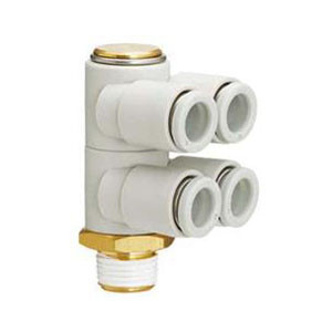 SMC KQ2ZD10-04NS KQ2ZD Series Metric Size One-touch Fittings Double Universal Male Elbow With Sealant