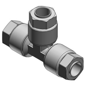 SMC LQ3T4A-R1 LQ3T Series Union Tee Reducing Tubing Connection Tubing Type