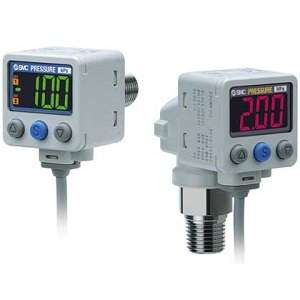 SMC ISE80-N02-R-D ISE80 Series 2-Color Display Digital Pressure Switch For General Fluids For Positive Pressure