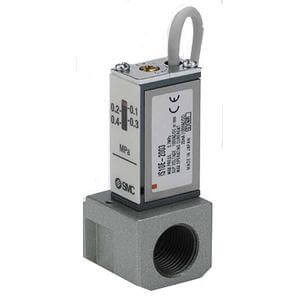 SMC IS10E-40N04-6L pressure switch w piping adapt