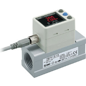 SMC PFMC7501-N04-B 2-color digital flow switch for air