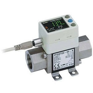 SMC PF3W740S-N04-DT-MR PF3W Series 3-color Display Digital Flow Switch For Water Integrated Display