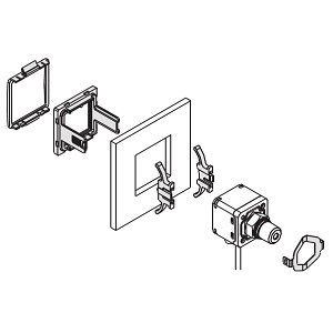 SMC ZS-35-G Panel Mount Adapter+Front Protection Cover