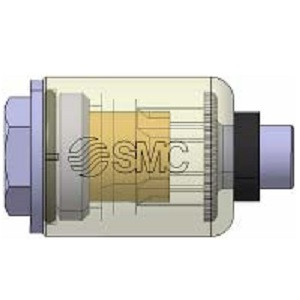 SMC ZFZ-03-002C ZFZ Series Compact Resin Air Suction Filter