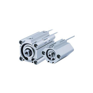 SMC - CQ2B40-20DM - CQ2B40-20DM Compact Air Cylinder, 40mm Bore, 20mm Stroke, Double-Acting Piston, Through-Hole Mounting