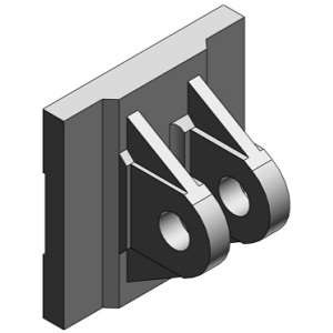 SMC CS1-D25 Double Clevis
