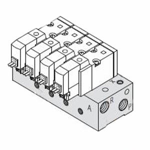 SMC SS3YJ5-41R-02-C4 SYJ500 Series 3Port Solenoid Valve Rubber Seal Manifold For Lnternal Pilot Type 41R