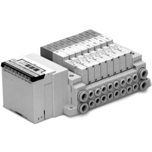 SMC SS5V2-10S3ZBND-06US-C6 SV Series EX120 Integrated-type For Output Serial Transmission System Manifold Tie-rod Base