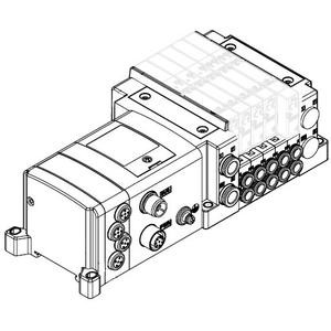 SMC SS5Y3-10SEA-10B-N7D SY3000·5000·7000 Series 5 Port Solenoid Plug-in Connector Connecting Base EX260 Type 10/11 Manifold