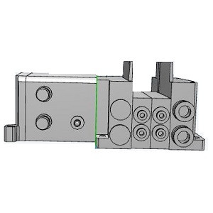 SMC SS5Y3-10S0-02D-C6 SY3000/5000/7000 Series 5 Port Solenoid Valve Plug-in Connector Connecting Base EX500 Gateway Decentralized System 2 (128 Points) Type 10/11
