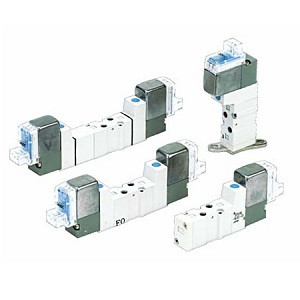 SMC SYJ3323-5MZ-M3-F SYJ3000 Series 4·5 Port Solenoid Valve Rubber Seal Body Ported Single Valve