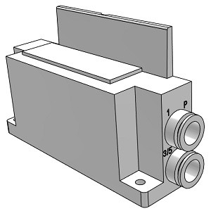SMC SY50M-1-1A-B10 SY3000·5000·7000 Series Manifold Parts No. SUP/EXH Block Assembly