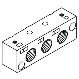 SMC SY9000-51-2A Block Assembly