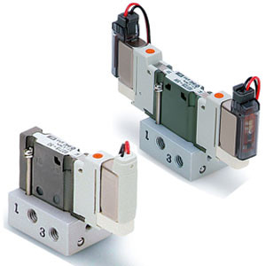 SMC S0715R-5M S0700 Series 5 Port Solenoid Valve Plug Lead Type Base Mounted Single Unit