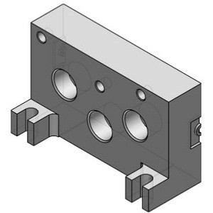 SMC VVFS5000-3A-2 Replacement Parts End Plate Assembly