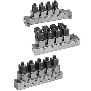 SMC VV317-02-051-02N-A VT317 Series 3 Port Solenoid Valve Direct Operated Poppet Type Manifold Specifications