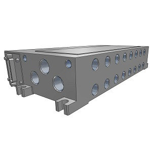 SMC VV5FS3-01FU-082-02 VFS3000 Series 5 Port Solenoid Valve 5 Port Pilot Operated Solenoid Valve Manifold Specifications Plug-in Type