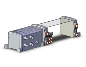 SMC VV5QC11-12C6SDNN11-N 4/5 port solenoid valve vqc manifold