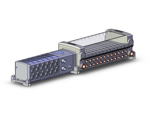 SMC VV5QC21-12C6SDQN63-DNS-X160US Vqc Manifold