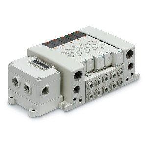 SMC VV5QC41-0303SDVB VQC4000 Series 5 Port Solenoid Valve Base Mounted Plug-in Unit S Kit (Serial Transmission Kit)