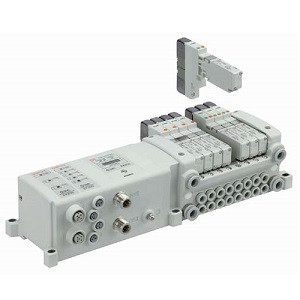 SMC VV5QC41-0303SD0 VQC4000 Series 5 Port Solenoid Valve Base Mounted Plug-in Unit S Kit (Serial Transmission Kit)