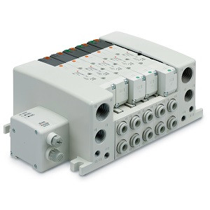 SMC VV5QC41-06C8SD0A VQC4000 Series 5 Port Solenoid Valve Base Mounted Plug-in Unit S Kit (Serial Transmission Kit)