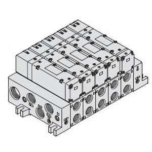 SMC VV5Q51-0603T1-CD2 VQ5000 Series 5 Port Solenoid Valve Plug-In Unit Base Mounted T1 Individual Terminal Block Kit