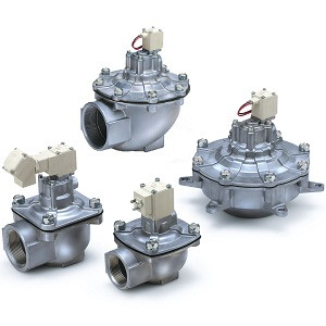 SMC VXF23ABZ2MB VXF2 Series 2 Port Solenoid Valve For Dust Collector Solenoid Valve Type Electrical Option(Special Voltage,With Light)