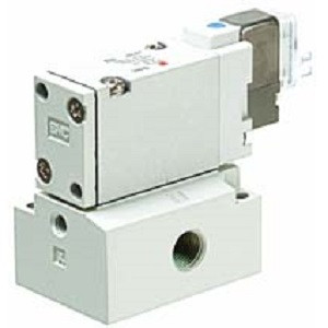 SMC 10-SYJ714M-5LZ-02N 10-SYJ700 Series Clean Series 3 Port Pilot Solenoid Valve Rubber Seal Base Mounted Single Valve