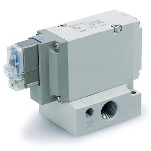 SMC VP744-5TZ1-04B VP300/500/700 Series 3 Port Solenoid Valve Rubber Seal Pilot Poppet Type Base Mounted Single Unit