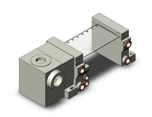 SMC VV5Q11-08N7TN-BN-Q Mfld, Plug-In W/Check Valve