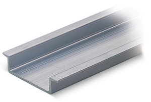 WAGO 210-196 Aluminum Carrier Rail, 35 x 8.2 mm, 1.6 mm Thick, 2 m Long, Unslotted