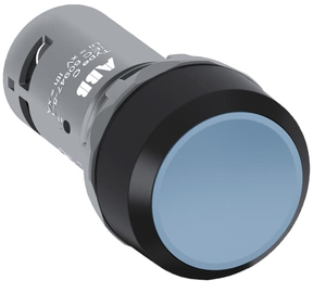 ABB CP1-10L-10 Compact Pushbutton Momentary Action, Flush Blue Design, 1NO Contact, Black Ring Pack of 10 ABB CP1-10L-10 Compact Pushbutton Momentary Action, Flush Blue Design, 1NO Contact, Black Ring Pack of 10