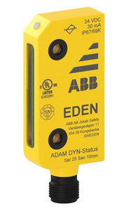 ABB Adam Dyn-Status M12-5 Contact Safety Sensor Unit with IP69K Rating and DYNlink Signal - Includes Protection Plates and Spacer Rings